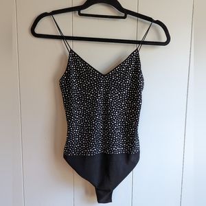 Alice and Olivia Phoebe rhinestone bodysuit